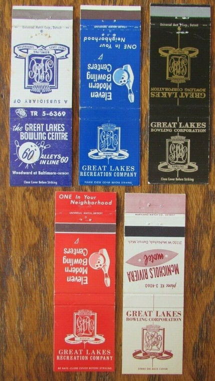 Great Lakes Bowling Centre - Matchbooks (newer photo)